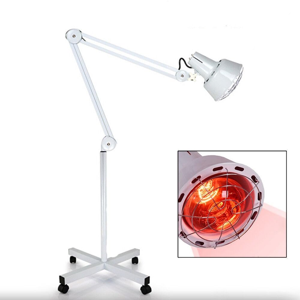Lampada a infrarossi, 275 W, per terapia della luce rossa, per la terapia del dolore, 4 ruote, altezza regolabile per la casa e il salone