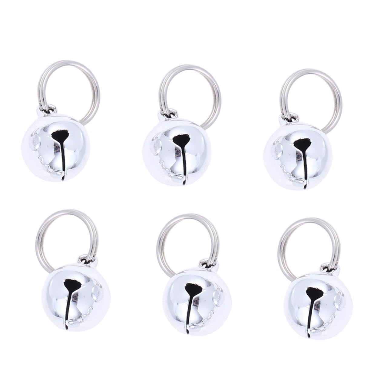 Angoily 5pcs Puppy Collars for Small Puppies Bangle Keychain Small Bells Dog Bell Jewelry Cats and Dogs, medium, Metal