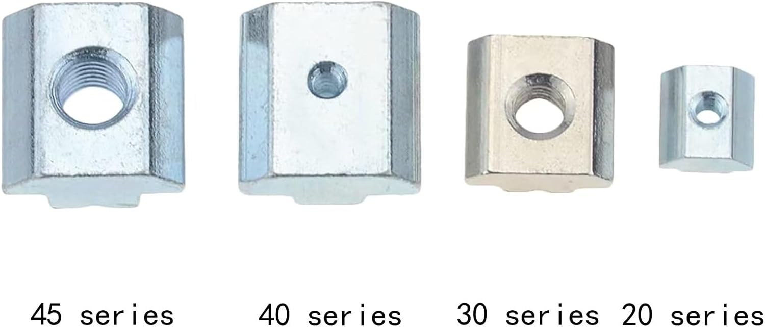 30Pcs 2020 Series T Slot Sliding Nuts Hammer Nut Block Square Nuts M3 T Nuts Tee for Aluminum Extrusion with Profile 2020 Sereis Slot 6mm，for CNC Router Build Rail 3D Printer (M3)