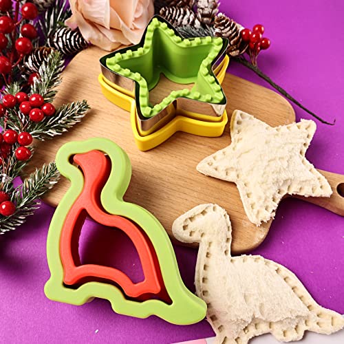 Sandwich Cutters And Sealers, Bread Sandwich Decruster Pancake Maker Diy Cookie Cutters For Kids Bento -Shapes Include Heart, Star, Dinosaur, Paw Print & Unicorn #TOP3