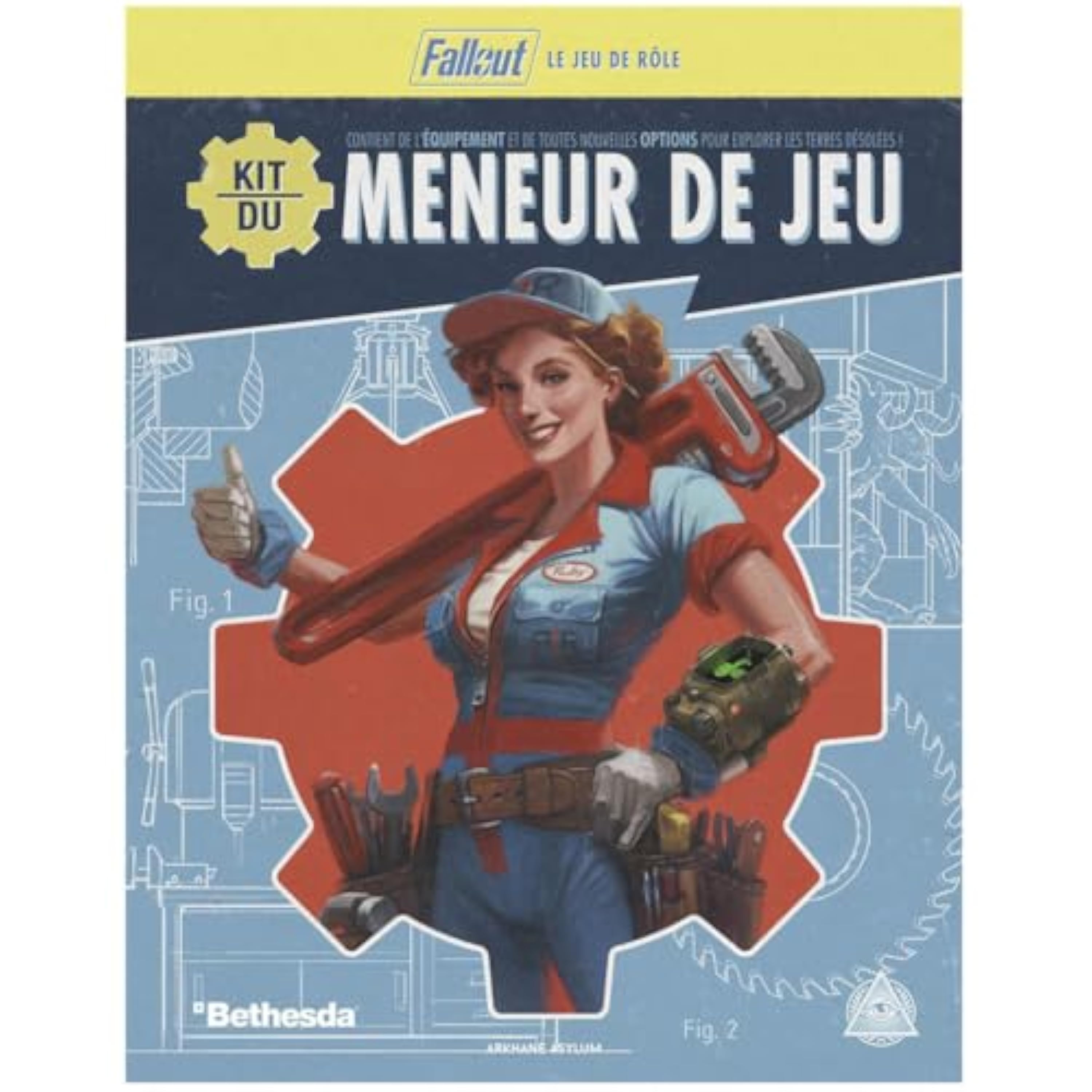 Arkhane Asylum Fallout – Kit del líder de juegos | Accesorios oficiales para el juego de rol postapocalíptico