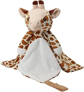 Love By Emi 4 in 1 Baby Lullaby Sleep Soother Toy - Stuffed Animal Sound Machine & Pacifier Holder | Heartbeat White Noise & Music | Plush Giraffe Lovey Sleep Aid Security Blanket (0-3 Years)