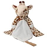 Love By Emi 4 in 1 Baby Lullaby Sleep Soother Toy - Stuffed Animal Sound Machine & Pacifier Holder | Heartbeat White Noise & Music | Plush Giraffe Lovey Sleep Aid Security Blanket (0-3 Years)