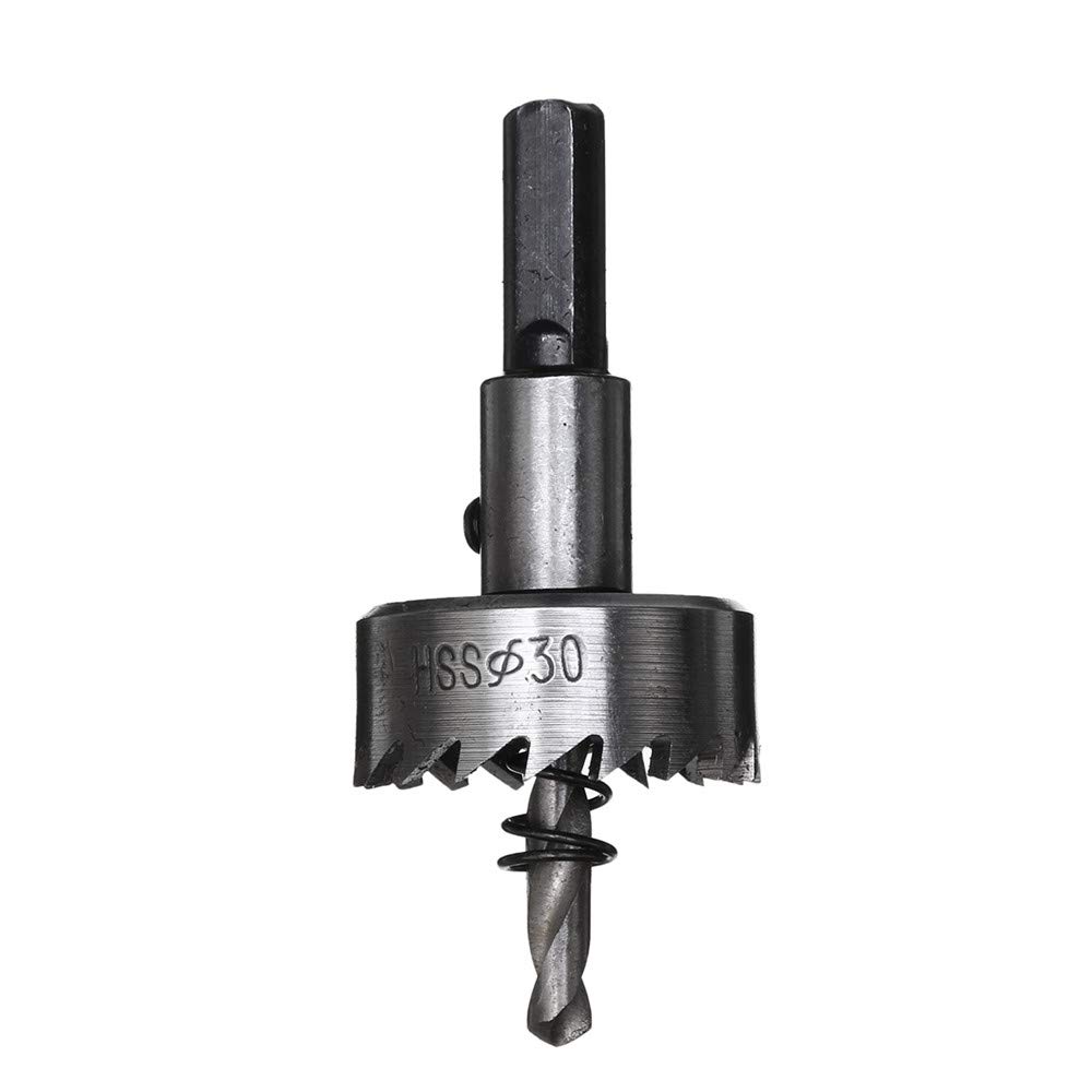 Juego de 5 brocas HSS 6542 para sierra perforadora HSS de 16/18,5/20/25/30 mm, con caja de plástico