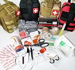 IFAK Trauma Kit Military Medical First Aid Kits Bleeding Contral Emergency Survival Bag for Camping Equipment Hiking (Red)
