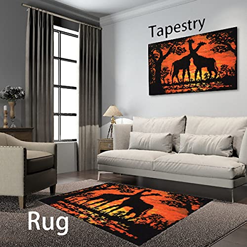 Large Size Latch Hook Rug Kits For Adults And Children 43.3 X 29.5 Inch Diy Needlework Crocheting Rug Kit With Color Preprinted Pattern #TOP1