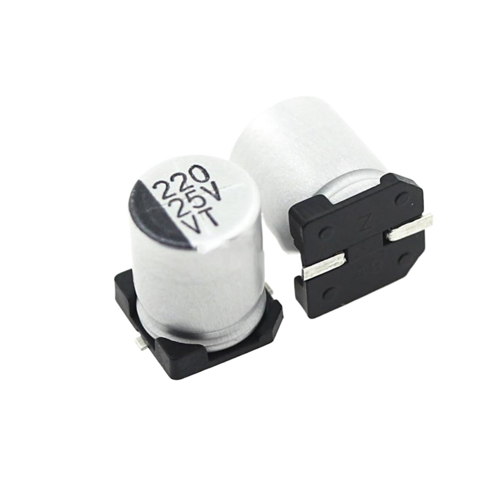 Condensador de 25 V 220 uF electrolítico cilíndrico de repuesto electrónico 8x10