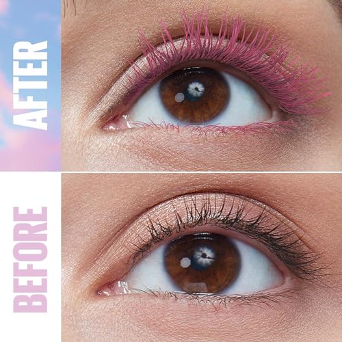 Maybelline New York, Sky High Lash Sensational Mascara, Limitless Length & Volume, Flex Tower Brush, Light-as-Air Feel, With Bamboo Extract, Pink Air - Image 3
