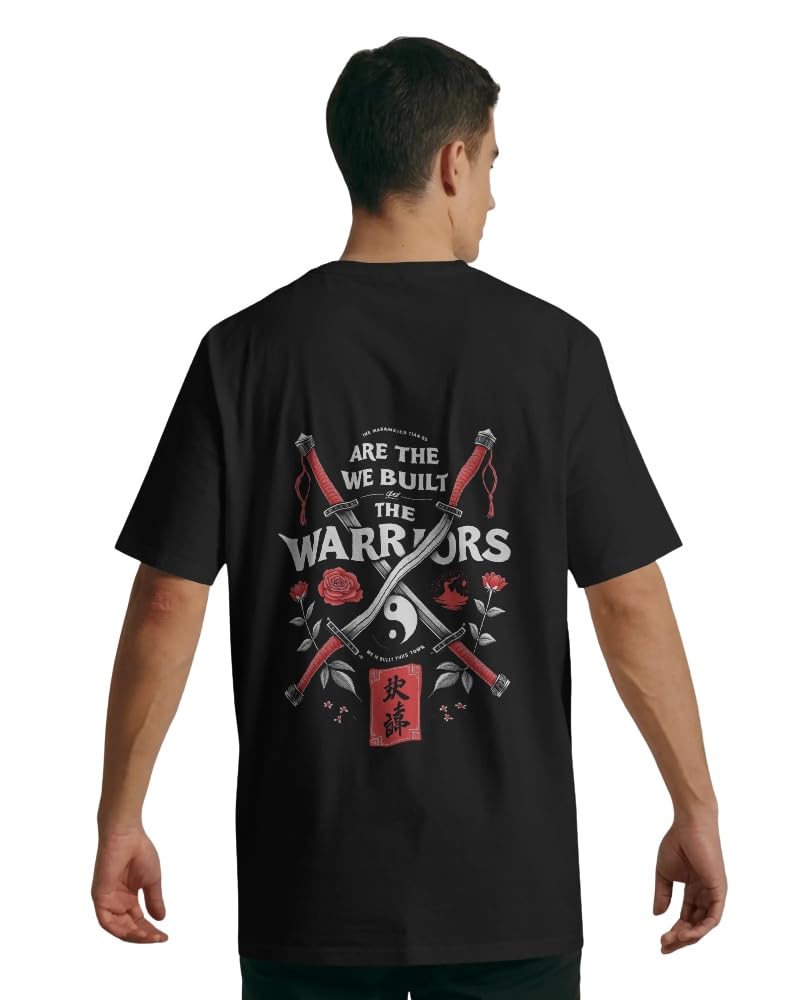 bycads Unleash Your Warrior Vibe with Samurai Streetwear Oversized T-Shirt, Bold Design, Premium Cotton Comfort, and Perfect for Everyday Street Fashion (VI2516B)-picture-12