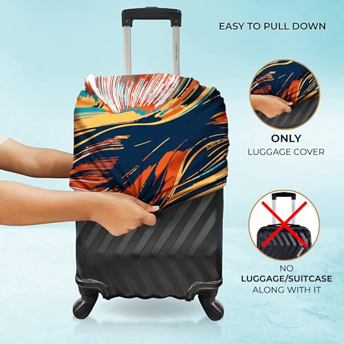 Image of Nasher Miles Polyester Protective Luggage Cover Set of 2 (Small-Medium) - Ripple