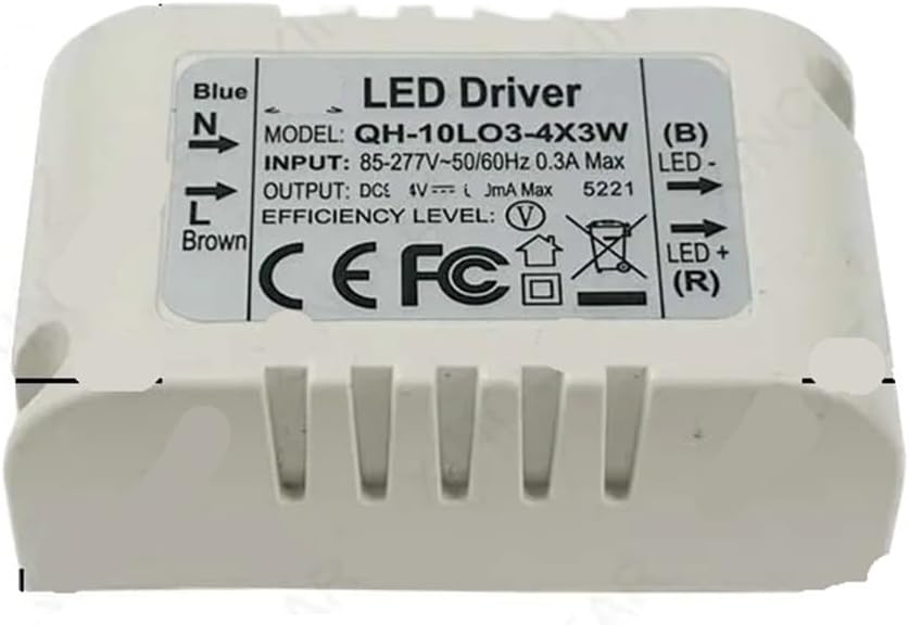 3W 5W 7W 8W 9W 10W LED Driver DC 2-11V 6-14V 9-20V 18-34V 900mA 600mA 420mA 300mA Lighting Transformer(DC 6-14V 600mA,Plastic Case)