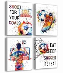 Framed--Framed Graffiti Soccer Canvas Wall Art