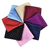Matière : imitation soie JIHUOO Lot de 8 mouchoirs en satin doux et coloré pour homme et femme