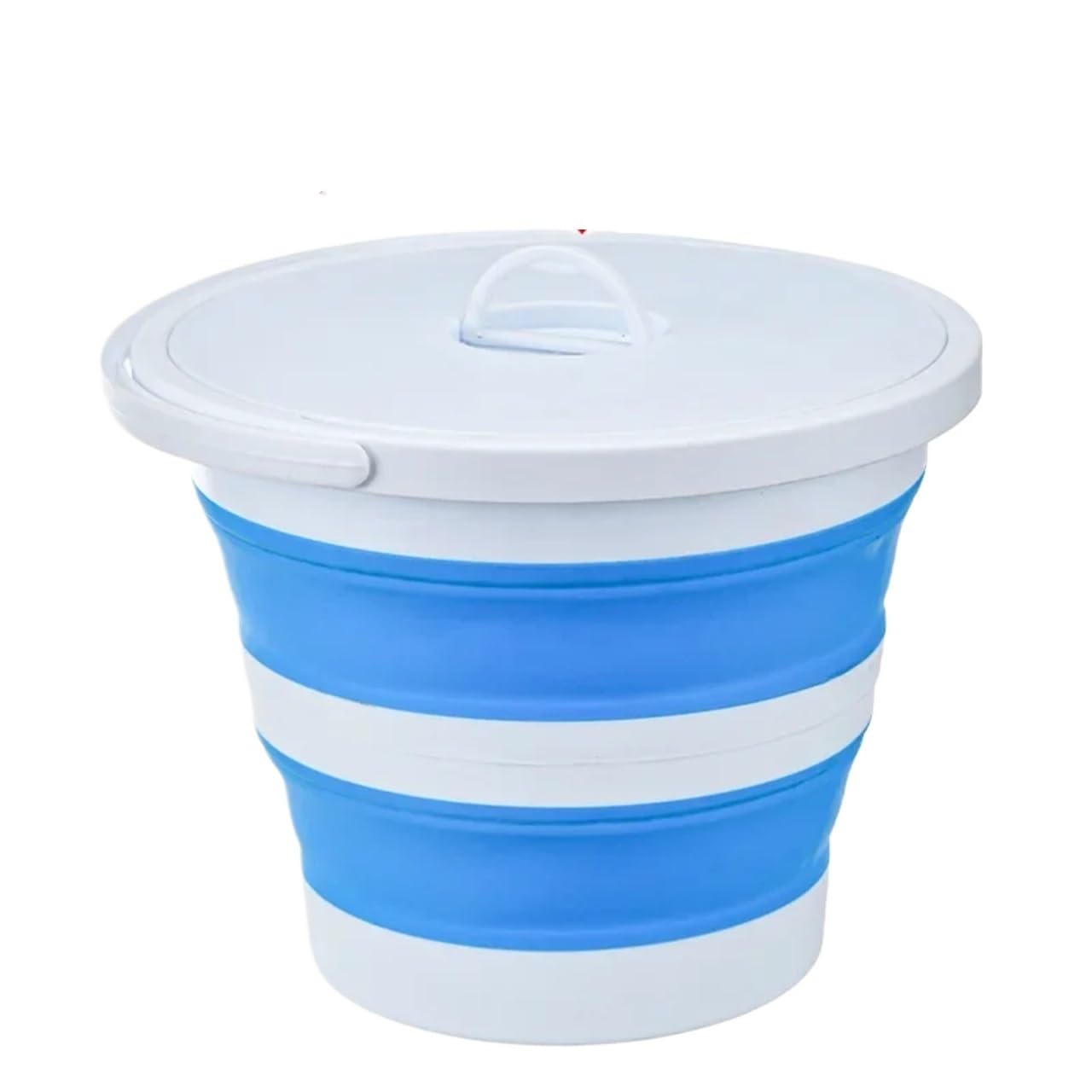 Seau Pliant 15L Seau en Plastique pêche Plage Nettoyage à Domicile Pliable Rond extérieur étanche avec couvercles pour Les Voyages La Randonnée