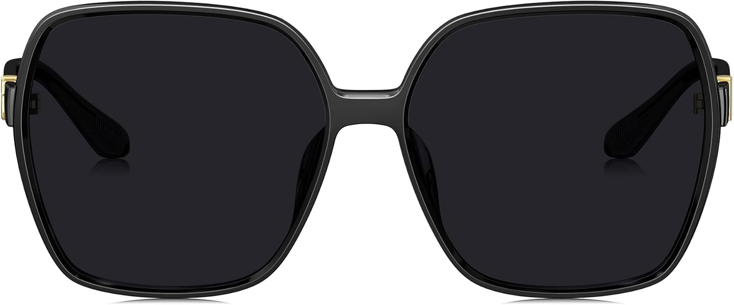 BOLON Women Elegant Oversized Nylon Lens Polarized UV400 Sunglasses BL5098 59mm, Exclusive Eyewear Brand of EssilorLuxottica