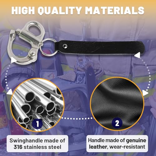 standwme Pacote com 4 manilhas de clipe de liberação rápida para máscara SCBA - Acessórios de bombei