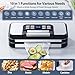 95Kpa Powerful Precision Pro Vacuum Sealer, with Double Heat Seal & Double Pump, Easy-Lock Handle, 10-in-1 Vacuum Sealer Machine for Food with Bags Storage, Built-in Cutter, Silver Gray