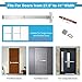IRONWALLS Panic Bars for Exit Doors, Stainless Steel Commercial Emergency Door Push Bar Panic Exit Device, Panic Door Hardware for 28”-40” Wood Metal Door, Suitable for Hotel, Airport, Apartment