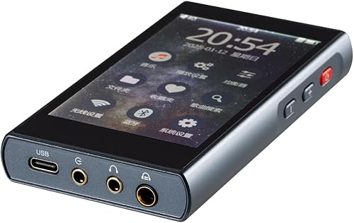 xDuoo X5 MP3 Reproductor de música portátil con Bluetooth 4.2, ranura para tarjeta Micro SD integrada de 1 TB, pantalla táctil de 3.5 pulgadas con