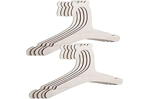 Cute Little Bear Baby Hangers, 10-Pack Wooden Hangers for Baby Clothes