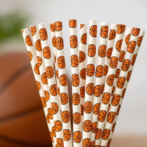 Pitillos de Papel Deportivos para Fiesta de Baloncesto miniatura 7