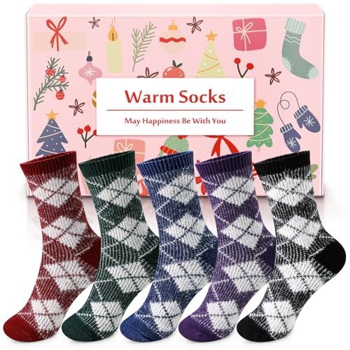 Airabc Thermal Winter Women Socks 5 Pairs Warm Christmas Socks for Women product thumbnail 10