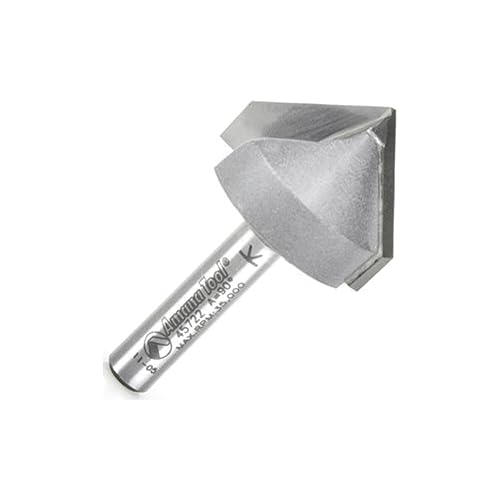 Miniatura 6 de Amana Tool - 45728 Ranura en V con punta de carburo de 90 grados x 1-12 diámetro x vástago de 1-14 "x 12