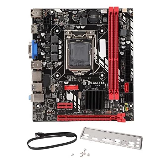 Acogedor LGA 1155 Motherboard, DDR3 Computer Motherboard Support for Core i7 i5 i3, withDual Channels DDR3 RAM, 100M Network Interface, Gaming Motherboard