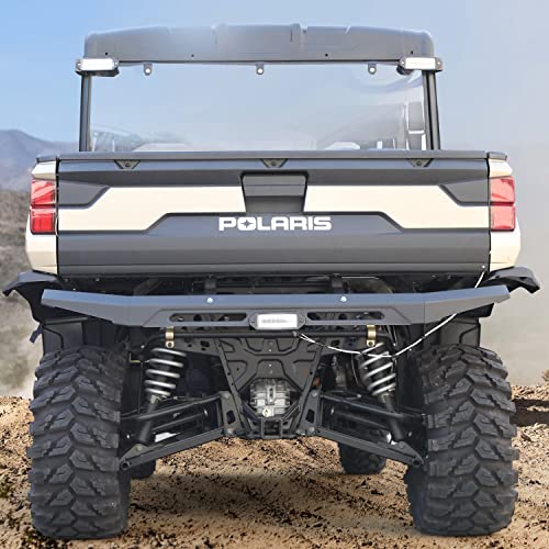 Ranger XP 1000 Rear Bumper Guard with LED Light, A & UTV PRO Rear Brushguard Protector for 2018-2023 2024 2025 Polaris Ranger XP 1000/ Crew XP 1000 / Diesel Accessories, Replace OEM #2882529 by A & UTV PRO - Image 8