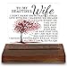 To My Beautiful Wife Love Plaque, Romantic Gift for Spouse, Heartfelt Present Gift for Wife, Transparent Acrylic Plaque, LYY127