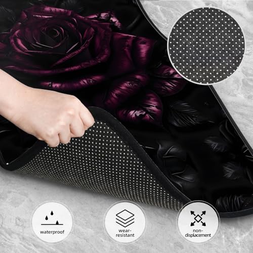 Tapis de sol voiture rose gothique pour masquer l'usure et protéger les sols de SUV