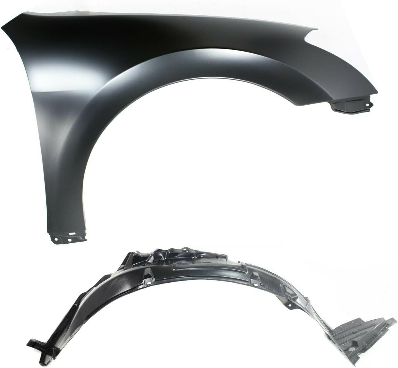 2pcs Quarter Panel Repair Quarter Panel Patch Front Right Passenger Side Steel Primed for Car Without Molding Holes Kit 15092261 NI1241176 631127Y030
