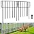 Thrivinest 10 Pack Animal Barrier, No Dig Decorative Fence, 17in(H) x10ft(L) Rustproof Metal Small Garden Fence Border for Dogs Rabbits, Bottom Blocker for Outdoor Yard Patio
