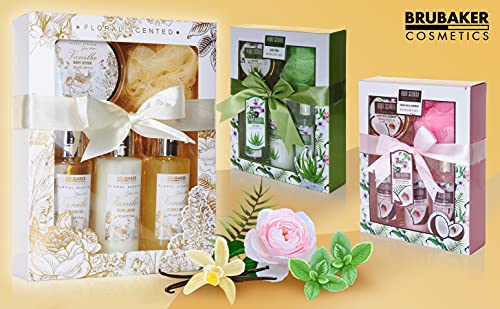 BRUBAKER Cosmetics Bad en Body Set - Vanille Rose Mint Geur - 5-delige Cadeauset - Image 8