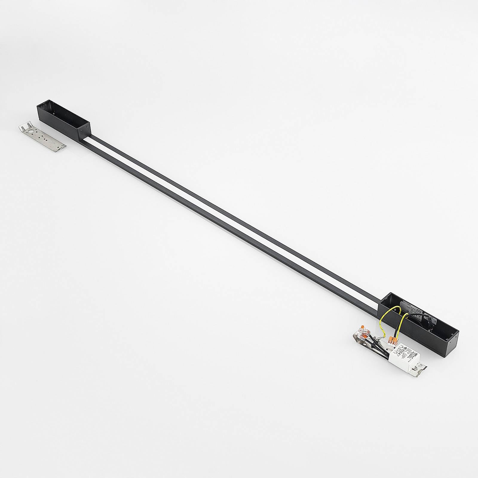 Arcchio LED Wandleuchte, Wandlampe Innen Ivano (Modern) in Schwarz aus Aluminium (2 flammig) - Wandstrahler Wandbeleuchtung Schlafzimmer/Wohnzimmer Flurleuchte