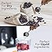 Country Kitchen 8-Piece Gunmetal Measuring Cups and Measuring Spoon Set Stainless Steel with Soft Touch Silicone Handles, Nesting Liquid Measuring Cup Set or Dry Measuring Cups Set (Black)