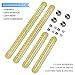 Wondruz Multi Angle Measuring Ruler, Premium Aluminum Alloy Ultimate 836 Template Tool/Layout Tool Measurement for Handymen, Builders, Craftsmen, DIY-ers (Golden)