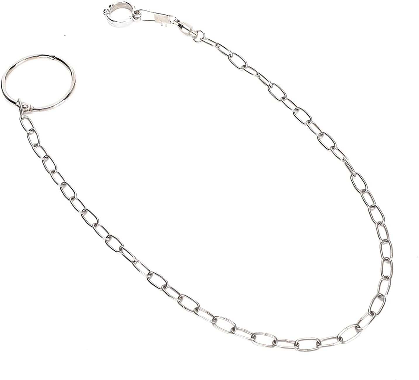 Stainless Steel Split Foot Chain for Large Pet Training Anklet Ring for Birds Parrots