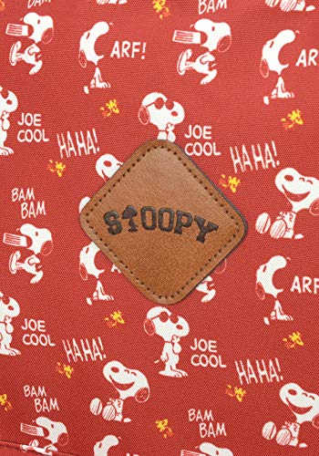 Mochila escolar feminina Snoopy luxcel MS45883sn vermelha