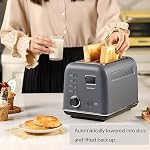 BUYDEEM DT730 2-Slice Motorized Toaster, 9 Shade Settings, Ink Gray - Image 2