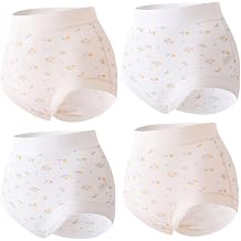 4Pack Women's Breathable Pure Cotton Underwear, Stretch for Moisture & Comfort Floral Hipster Panties