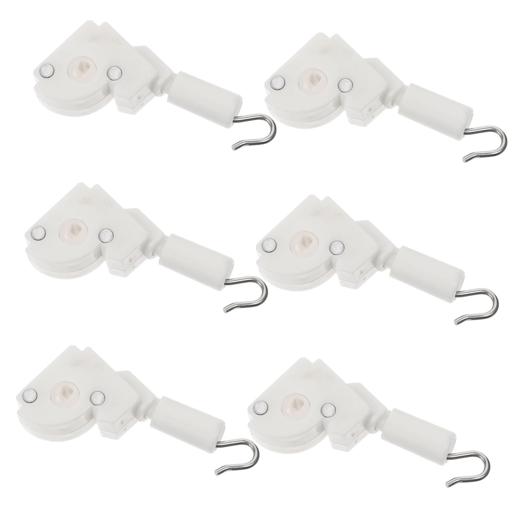 6pcs Curtain Dimmer Tilt Mechanism Hook Mini Blind Head Rail Blinds Parts Blind Wand Tilt Control Window Curtains Tilt Wand Replacement for Blinds Fm Plastic Buckle
