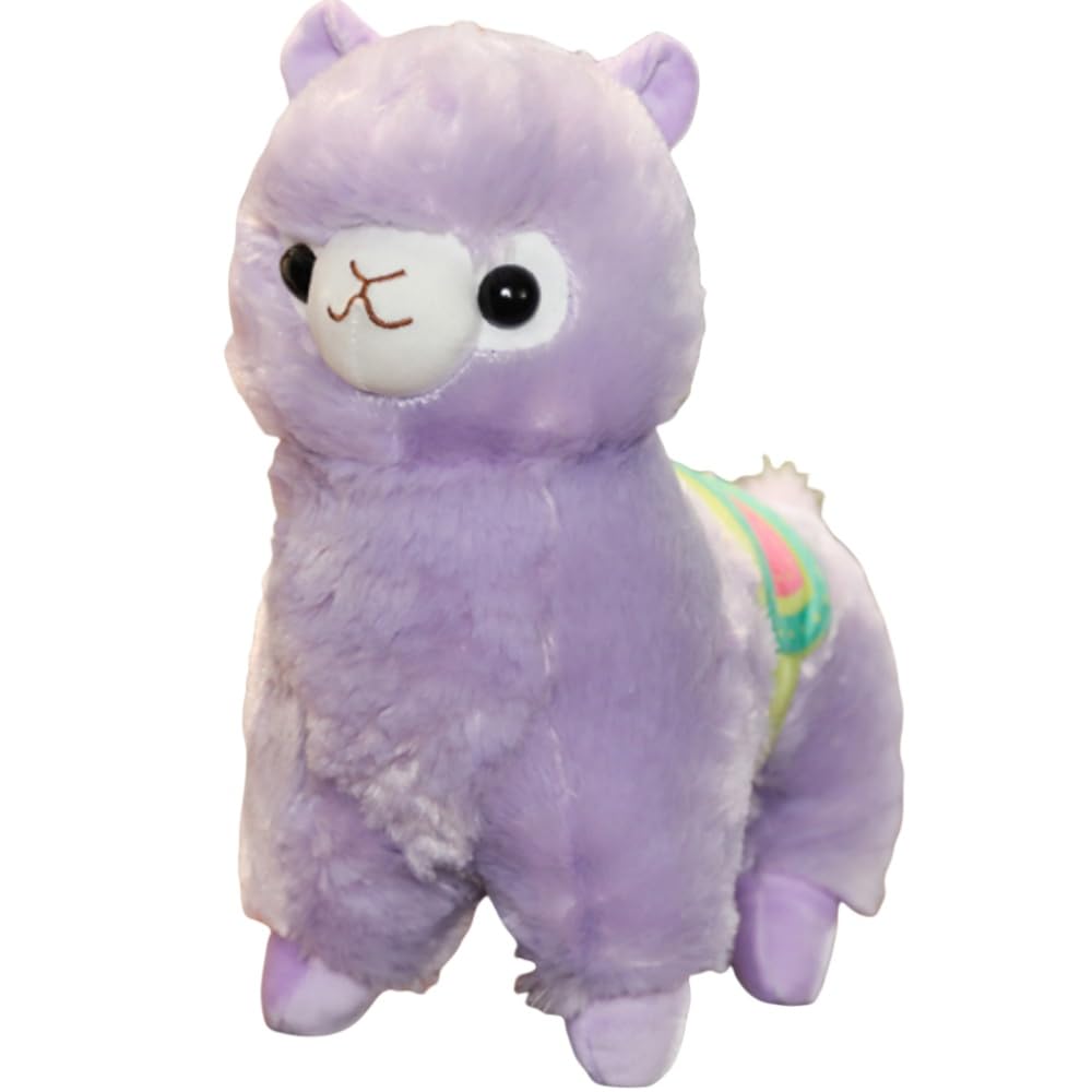 OUKEYI Alpaca Plush Toy, 13.7"/35cm Stuffed Animal Alpaca Doll Plushie Hug Pillow Soft Fluffy Cushion Super Christmas Valentine Gift, Birthday