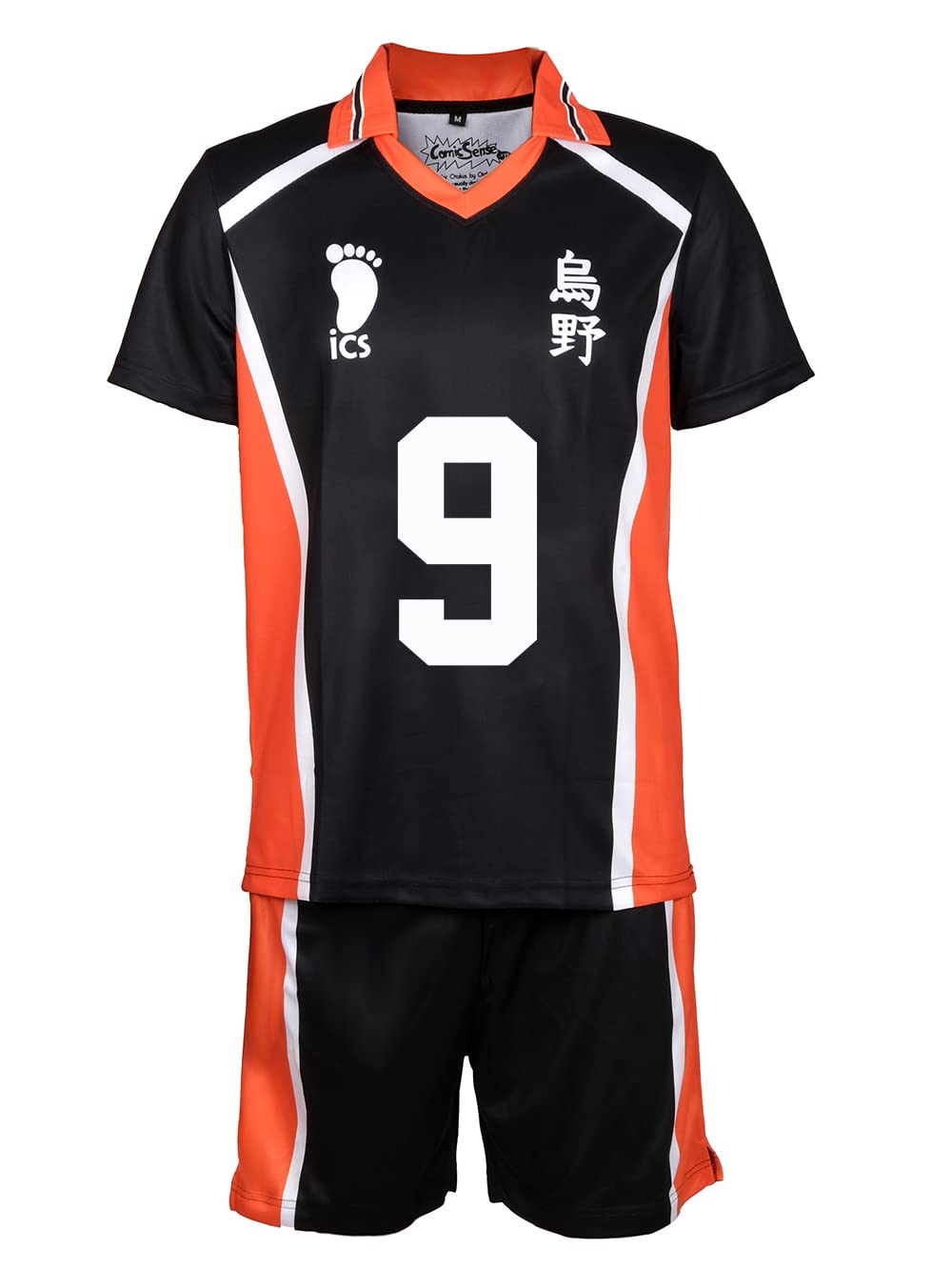 ComicSense.xyz Unisex Haikyuu Anime Karasuno 9 Jersey lf Printed Half Sleeve (T-Shirt & Short Combo)-picture-40