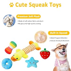 Dog Puppy Toys 25 Pack,Puppy Chew Toys for Fun and Teeth Cleaning,Dog Squeak Plush Toys, Squeaky Toy Balls, Tug of War Toys, Puppy Teething Toys, Dog Rope Toys Pack for Puppy to Small Dogs Dog Puppy Toys 25 PackPuppy Chew Toys for Fun and Teeth CleaningDog Squeak Plush Toys Squeaky Toy Balls Tug of War Toys Puppy Teething Toys Dog Rope Toys Pack for Puppy to Small Dogs