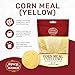 Spicy World Yellow Corn Meal Medium Grind 4 Pound (64oz) - Great for Cornbread, Muffins
