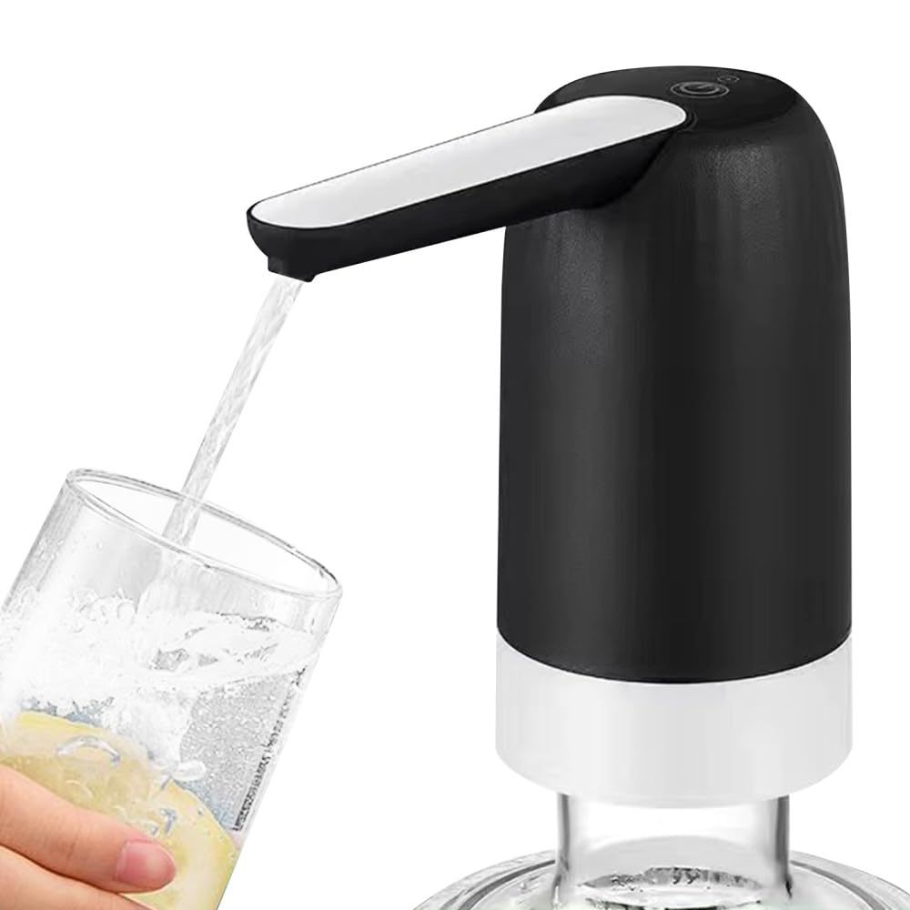 Water Bottle Dispenser, Leakproof Water Dispenser Bottle Pump with USB Charging for Office Home Kitchen Desktop
