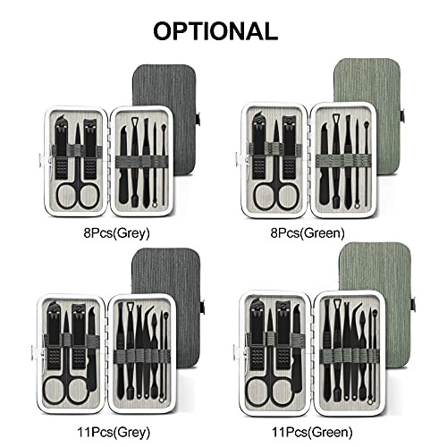 Anself maniküre set 11-teiliges Nagelknipser Set Professional Maniküre-Pediküre-Set Augenbrauenformendes Pflegeset… – Bild 5