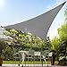 EMMORLA Toldo impermeable de 5 x 5 x 5 m, para exteriores, triangular, protección UV, tienda de vela para jardín, balcón, terraza, camping exterior, gris
