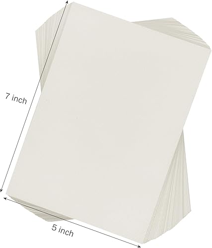 Miniatura 2 de 120 piezas de papel de acuarela de algodón blanco de 230 GSM, papel de acuarela para niños, para estudiantes, adultos, pintura, obras de arte,